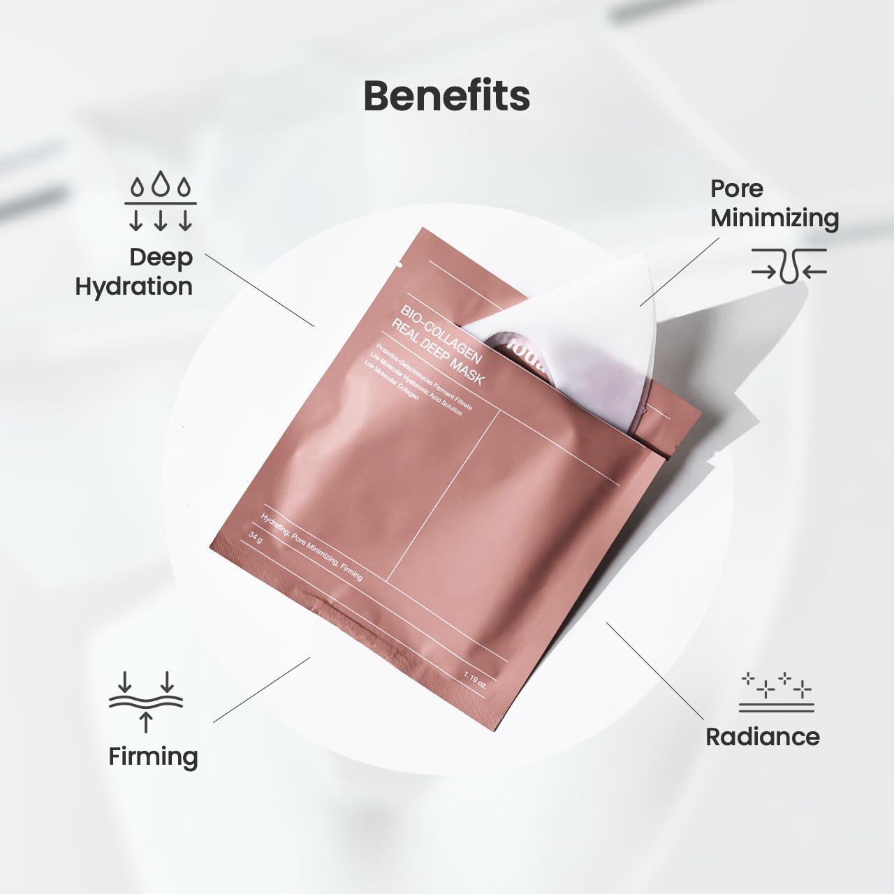 Biodance Bio Collagen Real Deep Mask 34g – Intensive Hautpflege mit natürlichem Kollagen - BRANDS39